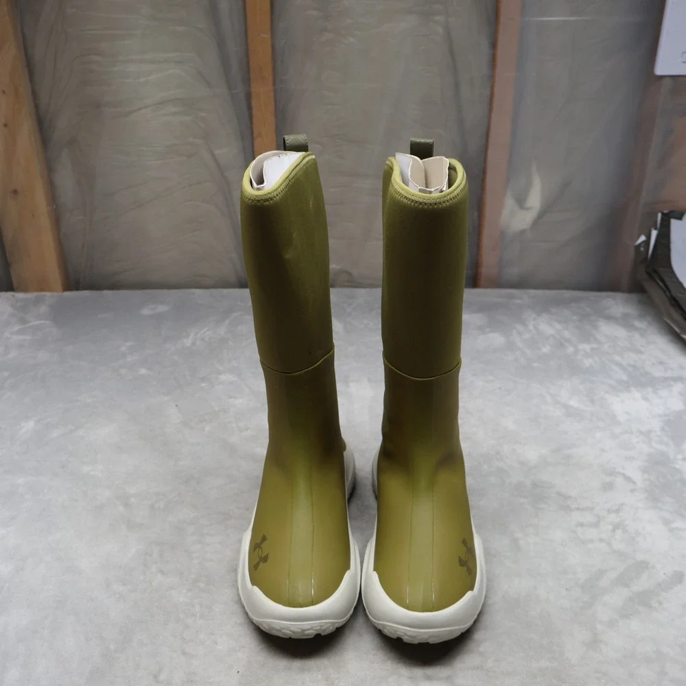 Under Armour Men 9 Deck Boots Green Mud‎ Freak Waterproof Pull On Neoprene Tall